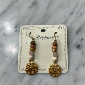 Brighton Contempo Beaded Drop Earrings – Gold Tone – NWT